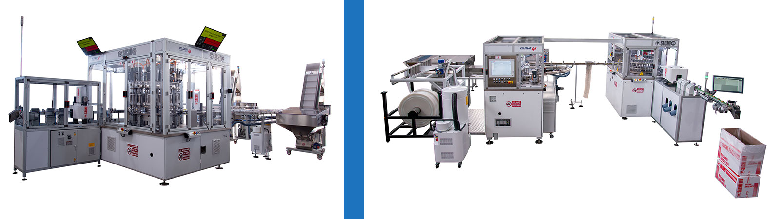 Packaging Innovations: SACMI Velomat since 1986 - High Speed Assembly Machine Manufacturers